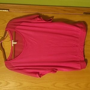 Ambiance Apparel pink top size 3X